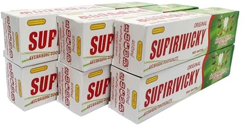 Siddhalepa® Supirivicky Ayurvedische Zahnpasta (110g) Pack von 6