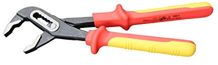 Insulated Water Pump Pliers 10-Inch, Alligator Pliers 250MM, 1000V VDE Tested, Chrome Vanadium Steel, VDE-GS Certified