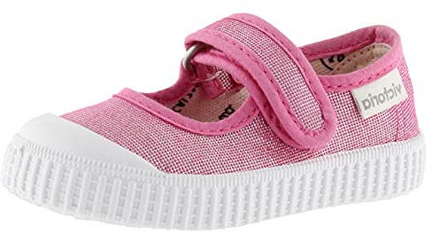 Zapatillas VICTORIA Blucher Lona Plataforma Rosa