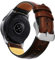OTOPO Compatible Galaxy Watch 3/4 Strap, 22mm Quick Release Leather Replacement Wrist Strap for Samsung Galaxy Watch 46mm - Brown