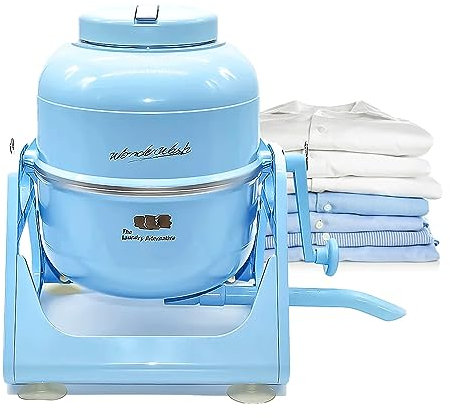 WonderWash - Lavadora portátil para apartamentos y espacios pequeños, lavadora manual de ropa de mano con diseño retro, limpia la ropa en cualquier lugar con nuestra encimera, lavadora pequeña no
