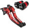 YULEGUDI Motorradkupplung Bremshebel Für Aprili&a Für RS660 Für Tuono 660 RS 660 TUONO660 2020 2021 2022 2023 Motorrad Einstellbare Bremse Kupplung Hebel Reifen Ventilkappen(F)