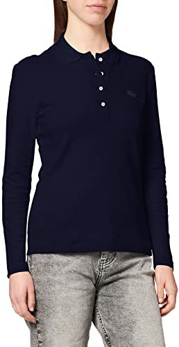 Lacoste Polo slim Fit Manches Longues Femme Marine 38