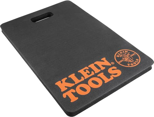 Klein Tools 60135 Kneeling Pads, Adult Men's Soft Thick Closed Cell Soft Foam Professional Tradesman Pro Pads with Handle