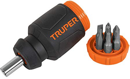 Destornillador tipo trompo con 7 puntas