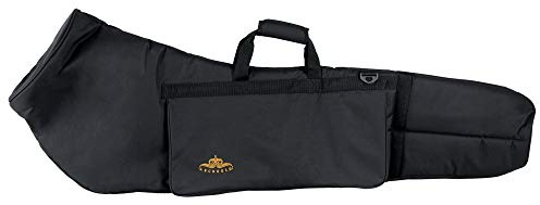 Lechgold Alphorntasche M - Für 3-teilige Alphörner - Länge: 135 cm - Mit Tragegriff und Rucksackgurten - 3 Kammern plus herausnehmbare Mundstücktasche - Schwarz