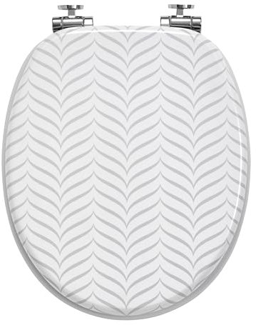 Wirquin 20722977 Sedile WC Woody 100% fsc y freno di caduta, bianco