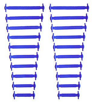 Kaps Set di Lacci Senza Nodo in Silicone per Scarpe, Lacci per Scarpe in Diversi Colori, Set da 20 Lacci per Scarpe Sneakers e Trainers per Bambini e Adulti, Viola