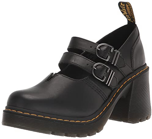 DR. MARTENS Eviee Mary Jane, Stivali Donna, Sendal Nero, 38 EU