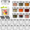 Mini Mason Jars 120 ml 4 oz - 20 Pack, Regular Mouth Mason Jar with Lids and Seal Pats, Small Glass Cannings Jar for Spice, Jam, Honey, Jelly, Dessert, Shower Wedding Favors, DIY Decor
