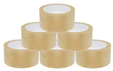 BIGtec 12 Rollen Paketklebeband Klebeband Packband Paketband Verpackungsband Kartonband Standard 66m lang 48mm breit transparent Verpackungsmaterial für Pakete und Karton