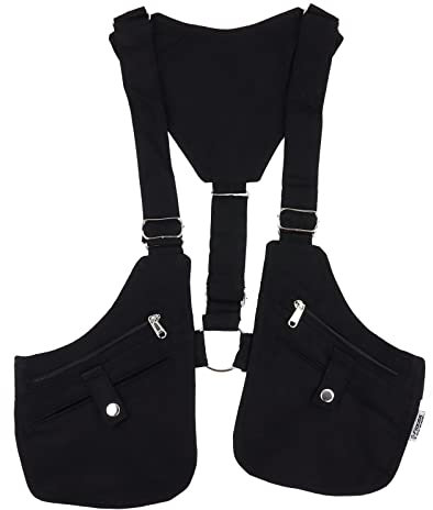 Freak Scene Holstertasche - Gürteltasche - Holsterweste - schwarz - silberfarben