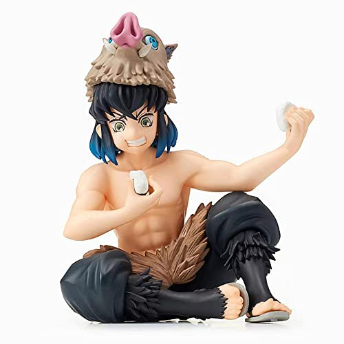 XESAGSNV Ghost Slayer Anime Cartoon Charakter Puppe Modelle Statue Sammlerstücke Geschenke für Fans (Hashibira Inosuke)