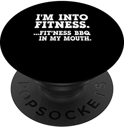 I'm Into Fitness Bbq In My Mouth Grill PopSockets mit austauschbarem PopGrip