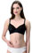 LEPEL 1 Pezzo Reggiseno Donna 460 Allure Senza Ferretto con Pizzo - Coppa B - C - D, Nero 5C