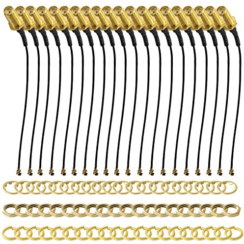 AZDelivery 20x IPEX zu SMA Pigtail Koaxialkabel, SMA Buchse zu UFL/u.FL/IPX/IPEX, RF Koaxial Adapter Pigtail Kabel