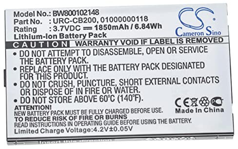vhbw Akku Ersatz für Sonos 01000000118, URC-CB200 für Fernbedienung Remote Control (2000mAh, 3,7V, Li-Ion)
