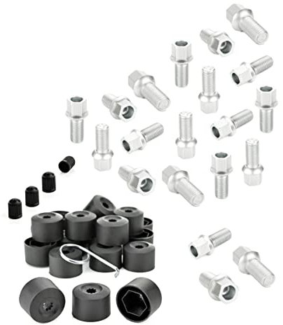 LST 20x Radbolzen mit Abdeckkappen Kugelbund M14x1,5x27 f Plus Eos