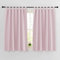 PONY DANCE Tende Cucina con Passanti Termiche Isolanti per Interni 2 Pezzi L 140 x A 145 cm Decorazione Curtains Rosa per Cameretta Bambino Tenda Oscurante