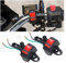 CGEAMDY Motorrad Lenker Schalter, Universal und Wasserdicht Motorrad Lenkerschalter LED-Scheinwerfer Ein/Aus-Schalter mit Taste, für die Meisten Motorräder mit Lenke
