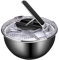 UGCER Centrifuga per Insalata, Spinner per Frutta e Verdura in Acciaio Inossidabile, Disidratatore Manuale per Frutta Centrifuga per cestello di disidratazione