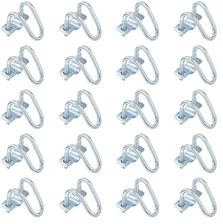 sourcing map Cross-Connector Vertical Pipe Clip, 20pcs Fit 3/4(20mm) to 1(25mm) Crossover Buckle Steel Cross Pipe Clamp for Greenhouse Awning Frames