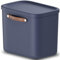 Rotho Maloja Aufbewahrungsbox 25 l, Kunststoff, blau, 25 (39.5 x 26.5 x 34.0 cm)