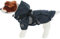 Wasserdichter Hunderegenmantel, Hundemantel für Kleine und Mittelgroße Hunde, Winddichte Hundejacke mit Ring für Geschirr - Blau, S