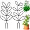 2 pezzi in metallo per piante d'appartamento, traliccio a forma di foglia, palo metallico per piante rampicanti, decorazione piante d'appartamento, mini piante rampicanti per giardino Monstera Hoya