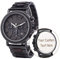 LMWOOD Gravierte Herren-Holzuhr, personalisierte Uhr für Ehemann, Freund, personalisierte Geburtstags Jubiläumsuhr für Vater, Ehemann, Sohn, Trauzeugenuhr