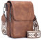 MUIIKOLA Sacs bandoulière femme,Petit Sac à Bandoulière,Besace Sacoche Messenger Téléphone Cuir PU Rigide Sac à Bandoulière Femme Portefeuille en Cuir PU avec Réglables Bandoulière