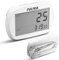 PULIVIA Pedometer for Walking 3D Step Counter with Clock, Simple Operation Portable Steps Tracker with Clip Lanyard, White