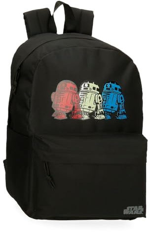 Joumma Star wars Star wars - R2D2 Zaino Scuola 15,6 Nero 31,5 x 45 x 15 cm Poliestere 21,26L, Nero, Taglia unica, Zaino scuola adattabile a carrello
