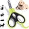 Pet Nail Clippers - Cat Claw Clippers for Rabbit Puppy Kitten Kitty Guinea Pig Small Dog - Sharp, Safe,Anti-Scratch (green)