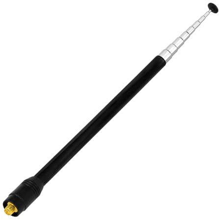 Eightwood 70-1000MHz Wide Band Handheld Telescopic Antenna 9-Section SMA Female Ham Radio Antennae for Kenwood Baofeng UV5R UV82 Two Way Radios HT Scanner