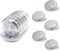 Pasta Discs Ersatz für KitchenAid Pasta Press Attachment, 5 austauschbare Pasta Maker Teller mit Aufbewahrungskoffer für Kitchenaid Standmixer, Spaghetti, Bucatini, Fusilli, Rigatonl, kleine Makkaroni