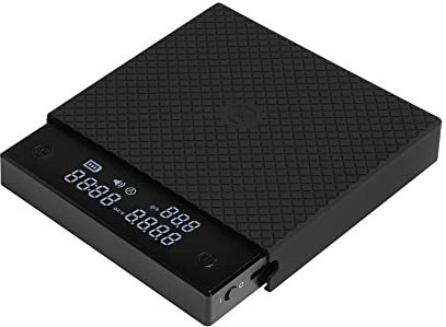 Black Mirror Basic Pro TIMEMORE, Báscula digital de café con temporizador, 2kg/0.1g, Báscula multifunción para baristas, Báscula para café expreso, Negro