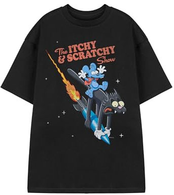 Vanilla Underground The Simpsons - Camiseta de manga corta de algodón para hombre, diseño gráfico gris, ropa informal de TV, Picazón y raspadura, L