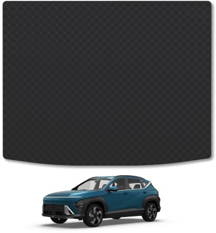 Fits Hyundai Kona (2023+) [Electric] 3mm Rubber Boot Mat | Tailored Fit Durable Boot Liner Full Coverage Protection Waterproof Accessories Easy Clean Anti Slip Made in the UK