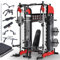 Sportstech SXM200 Smith Machine für Zuhause, Power Rack mit Kabelzug, Klimmzug, Langhantelstange, Bench Press, Multipresse, 140kg Trainingsgewicht, Kraftstation inkl. Griffe, Multifunktional, Home Gym