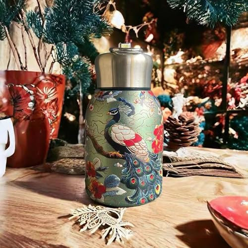 Bouteille d'eau Isotherme en Acier Inoxydable, Bouteille d'eau étanche,Réutilisable Thermos Double Paroi Isolée sous Vide Gourde Isothermes - Froid 24h ou Chaud 12h pour Sport, Gym, Voyage - 300ml,D