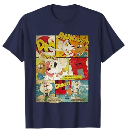 Danger Mouse & Penfold Vintage-Comicstrip T-Shirt
