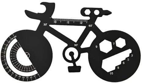 JEYORZY 1 Pcs Herramienta Multifunción para Bicicleta, Herramientas de Reparación de Bicicleta Multifunción, Multiherramienta Plegable Portátil, Llavero Bicicleta Multiherramienta, Llave Multifunción