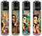 Clipper Feuerzeug 4er Set - FFX Collection (FFX 420 Vintage Girls)
