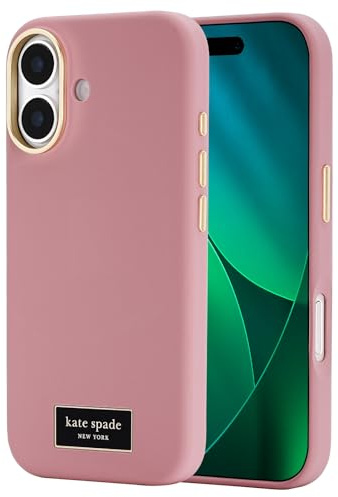 Kate Spade New York iPhone 17 Case - Compatible with MagSafe - Designer Phone Case - Icon Dusk Rose