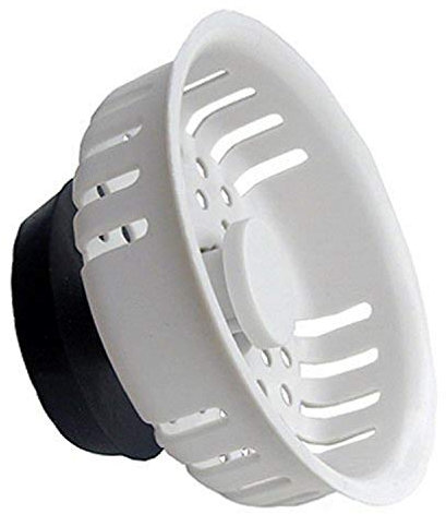 LASCO 03-1301 Abs Replacement Basket Strainer for Kitchen Sink Strainers, 1.5, White