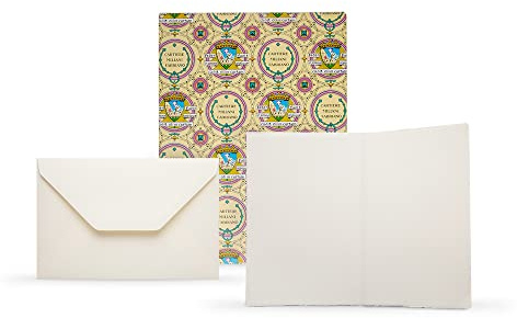 Fabriano : Medioevalis Watercolour Blank Greeting Cards : pack of 100 & envelopes : 17x11.5cm : Deckled Edges Portrait Format