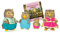 Li’l Woodzeez Eulen Tierfamilie Whooswhoo – 4 weiche Tierfiguren mit Bilderbuch auf Englisch – Spielzeug Tiere Set (5 Teile) Spielzeug für Kinder ab 3 Jahren
