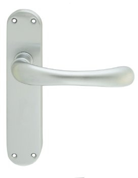 IBRA LEVER ON BACKPLATE - LATCH CSA (SATIN CHROME)