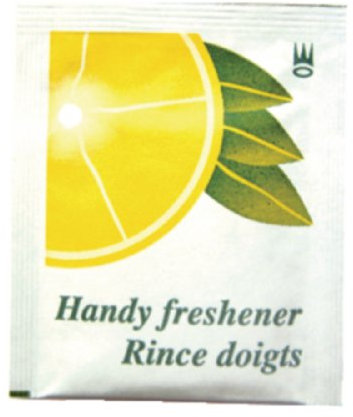 Lingettes rince-doigts